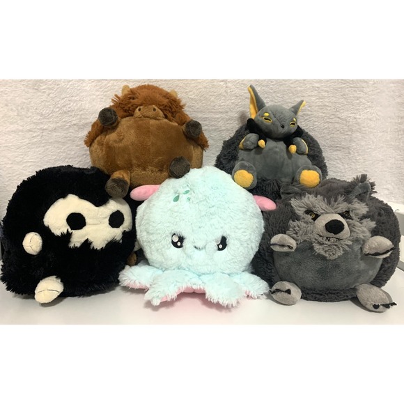 Squishable Round Retired Grails Rare 2014 Soft Fuzzy Plush Toys Lot Of 5